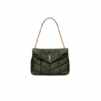 YSL PUFFER MEDIUM IN NAPPA LEATHER 577476138762109 (35*23*13cm)